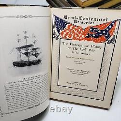 Histoire photographique de la guerre civile de 1911 par F. T. Miller, lot de 9 volumes