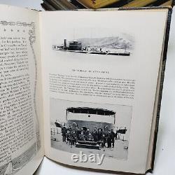 Histoire photographique de la guerre civile de 1911 par F. T. Miller, lot de 9 volumes