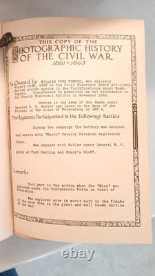 Histoire photographique de la guerre civile de Miller, édition commémorative du cinquantenaire 1911