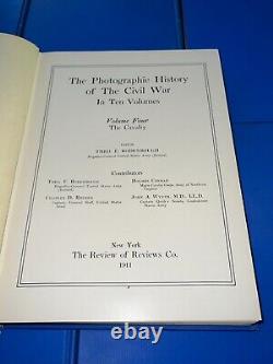 Histoire photographique de la guerre civile en 10 volumes Livres Miller 1912 en très bon état