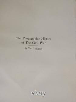 Histoire photographique de la guerre civile par Francis Trevelyan Miller HC BON