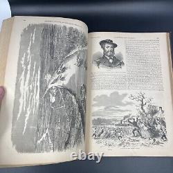 Histoire picturale de la grande rébellion de Harper de 1866 avec carte ! GRAND RARE