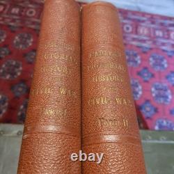Histoire picturale de la guerre civile de Harpers, volumes 1 et 2, antique vintage de 1868