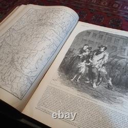 Histoire picturale de la guerre civile de Harpers, volumes 1 et 2, antique vintage de 1868