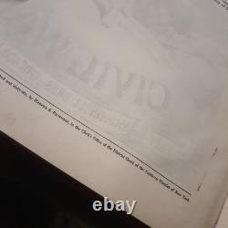 Histoire picturale de la guerre civile de Harpers, volumes 1 et 2, antique vintage de 1868