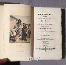 Hudibras de Butler en 1819: Satire sur la guerre civile anglaise. 12 planches en couleur à l'aquatinte. 2 volumes.