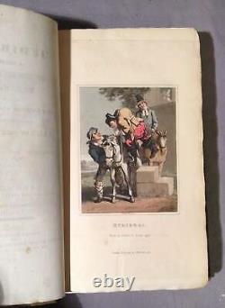 Hudibras de Butler en 1819: Satire sur la guerre civile anglaise. 12 planches en couleur à l'aquatinte. 2 volumes.