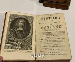 IMPORTANT 1713 L'Histoire de la Rébellion et de la Guerre Civile en Angleterre par Clarendon