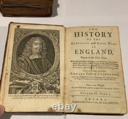 IMPORTANT 1713 L'Histoire de la Rébellion et de la Guerre Civile en Angleterre par Clarendon