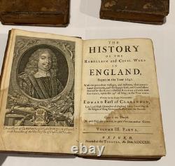 IMPORTANT 1713 L'Histoire de la Rébellion et de la Guerre Civile en Angleterre par Clarendon