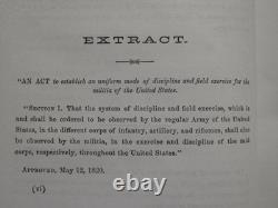 Instructions pour l'artillerie de campagne 1861 Première édition Manuel de la Guerre Civile Mylar