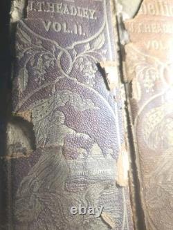 J T Headley, La Grande Rébellion, Histoire de la Guerre Civile 3 Volumes Voir Images