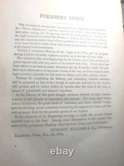 J T Headley, La Grande Rébellion, Histoire de la Guerre Civile 3 Volumes Voir Images