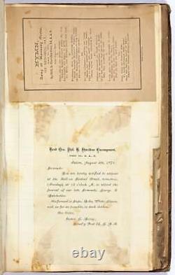 James G BOVEY / Album de coupures de Sgt James G Bovey après la guerre civile