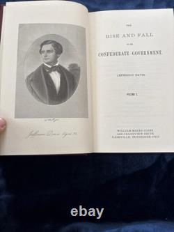 Jefferson Davis – Ascension et chute du gouvernement confédéré – 2 volumes – Bibliothèque Coats