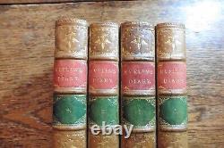 Journal De John Evelyn 5 Volumes 1872 Anglais CIVIL War Gilt Bindings Par Ramage