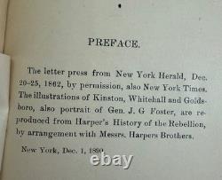 Kinston Whitehall Goldsboro Nc Expédition Howe 1ère Édition Livre RARE de la Guerre Civile