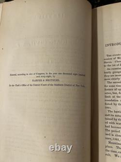 LA GUERRE DE SECESSION EN AMÉRIQUE VOLUMES 1-3 Par John W. Draper 1867 RARE