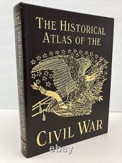 L'Atlas Historique De La Guerre Civile, EASTON PRESS, Relié En Cuir Rare