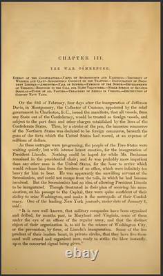 L'Histoire de la Guerre Civile en Amérique (1862)