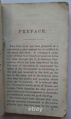 L'ami du soldat U. S. Sanitary Commission Civil War Pocket Manual 1865