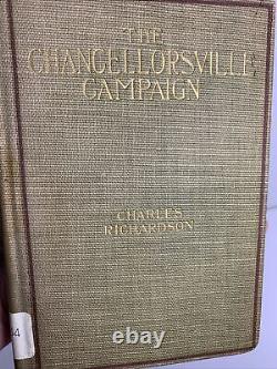 La Campagne Chancellorsville Première Guerre Civile Ed 1907