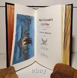 La Guerre Civile De Mary Chesnut? Easton Press Cuir De Collection Xrare CIVIL War V1