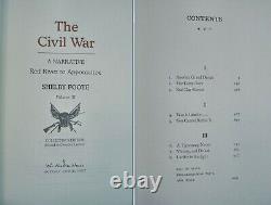 La Guerre Civile Un Narratif Par Shelby Foote 3 Volume Set Signé Easton Press 2010