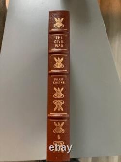 La Guerre Civile par Jules César Édition de Collection en Cuir Easton Press