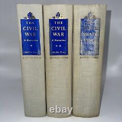 La Guerre Civile par Shelby Foote, Édition 1ère en 3 volumes (1958, 1963, 1974) Ensemble HC en 3 volumes