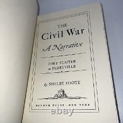 La Guerre Civile par Shelby Foote, Édition 1ère en 3 volumes (1958, 1963, 1974) Ensemble HC en 3 volumes