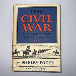 La Guerre Civile par Shelby Foote, Édition 1ère en 3 volumes (1958, 1963, 1974) Ensemble HC en 3 volumes
