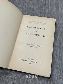 La Marine pendant la Guerre Civile 1883 Ensemble de 3 livres Côte Atlantique Charleston SC Cartes