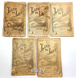La Terre Que Nous Aimons 5 Numéros 1866-1867 Guerre Civile Histoire Du Sud Américain Littérature
