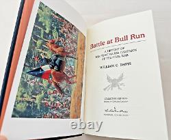 La bataille de Bull Run de Easton Press, William Davis, 1996, Cuir, Bibliothèque de la guerre civile MNT