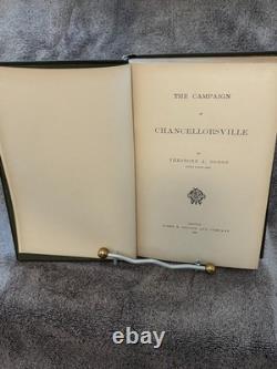 La campagne de Chancellorsville – Theodore A. Dodge, 1re édition, 1881