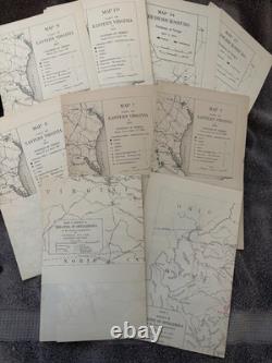 La campagne de Chancellorsville avec étui de protection / 1910 avec cartes