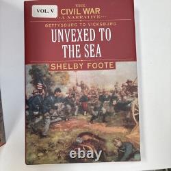 La guerre civile : Un récit par Shelby Foote, ensemble de 9 livres en édition reliée, vintage 1974