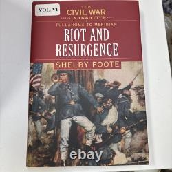 La guerre civile : Un récit par Shelby Foote, ensemble de 9 livres en édition reliée, vintage 1974