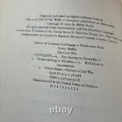 La guerre civile : Un récit par Shelby Foote, ensemble de 9 livres en édition reliée, vintage 1974