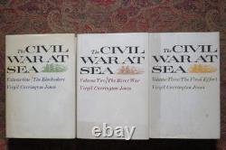 La guerre civile en mer par Virgil Carrington Jones Première édition couvertures Brodart