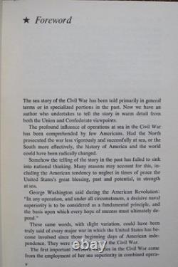 La guerre civile en mer par Virgil Carrington Jones Première édition couvertures Brodart