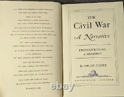 La guerre civile : un récit de Shelby Foote en 3 volumes, édition de 1958, 1963, 1974, relié avec jaquette.