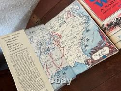 La guerre de Sécession : un récit, Shelby Foote, lot de 3 volumes, premières éditions Random House