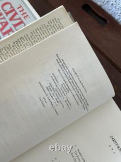 La guerre de Sécession : un récit, Shelby Foote, lot de 3 volumes, premières éditions Random House