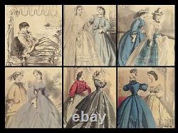 La mode de la guerre civile de 1864 : Robes, vêtements, coiffures, mode artisanale dans le magazine Peterson's.