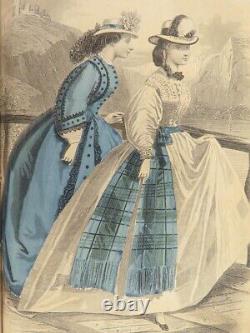 La mode de la guerre civile de 1864 : Robes, vêtements, coiffures, mode artisanale dans le magazine Peterson's.