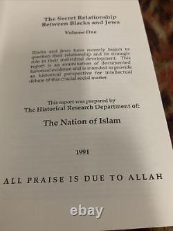 La relation secrète entre les Noirs et les Juifs: La nation de l'Islam, Vol 1, 1ère édition