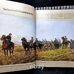 La série complète de 28 volumes illustrés reliés de Time-Life sur la guerre civile.