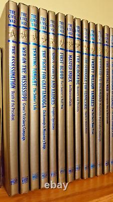 La série complète de livres Time Life sur la Guerre Civile en 28 volumes avec un index principal.